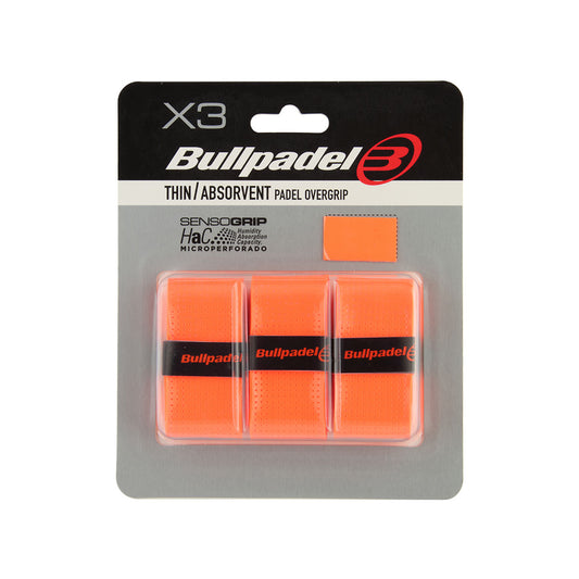 Bullpadel Thin Overgrip x3 Orange